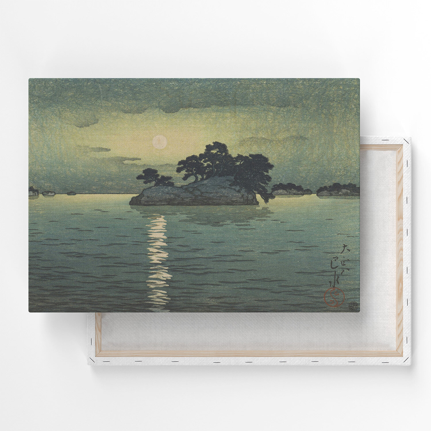 Картина на холсте, репродукция / Хасуй Кавасэ - Matsushima in the Moonlight / Размер 30 x 40 см