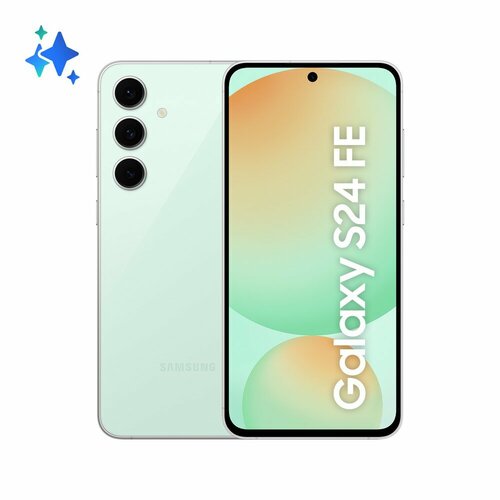 Смартфон Samsung Galaxy S24 FE 256Gb мятный РСТ 61499₽