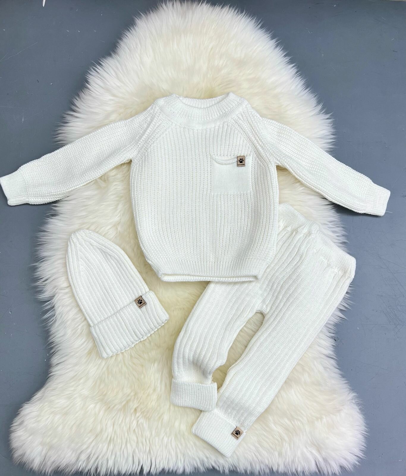 Комплект одежды , размер 80-86, белый