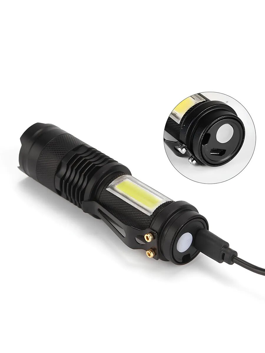 Фонарик ультрафиолетовый аккумуляторный USB — фото 1