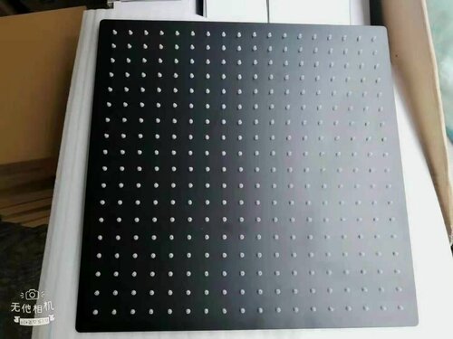 Изображение товара Лейка верхнего душа D-LIN 300*300 из нержавеющей стали, черная