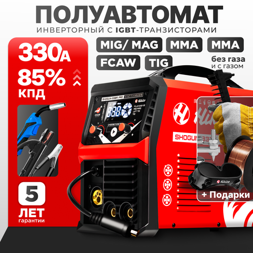 Сварочный аппарат Hikito Shgun-330A PRO TIG MIGMAG FCAW MMA IGBT транзисторы ПВ 70 2800000₽