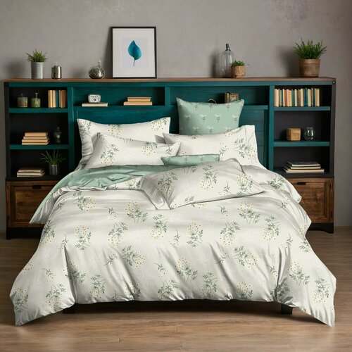 Изображение товара Комплект Постельного Белья Cleo PURE COTTON Дуэт (Семейный). Пододеяльник 145х215x2. Простыня 220x240. Наволочки 50x70x2, 70x70x2.