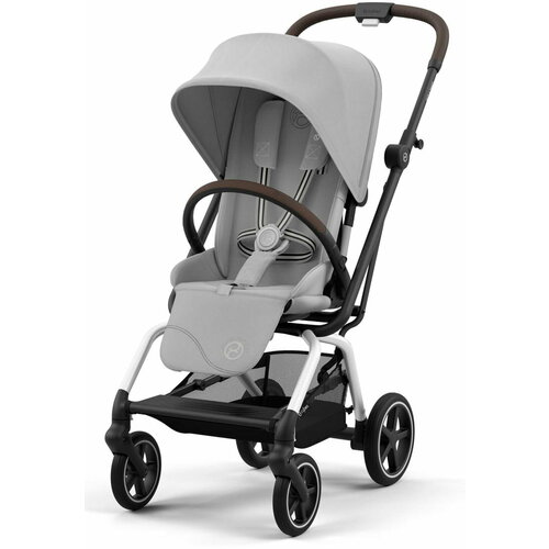 фото Коляска cybex eezy s twist+ 2 slv fog grey (2025) с дождевиком и бампером
