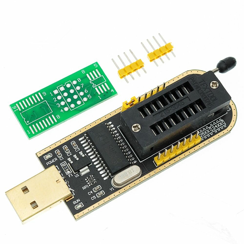 CH341A 24/25 Серии Flash BIOS USB Программатор Модуль + SOIC8 SOP8 Тестовый Зажим Для EEPROM 93CXX/25CXX/24CXX DIY Kit