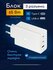 Комплект супер быстрой зарядки для Samsung: адаптер USB-C, 45W + кабель 5А, белы...