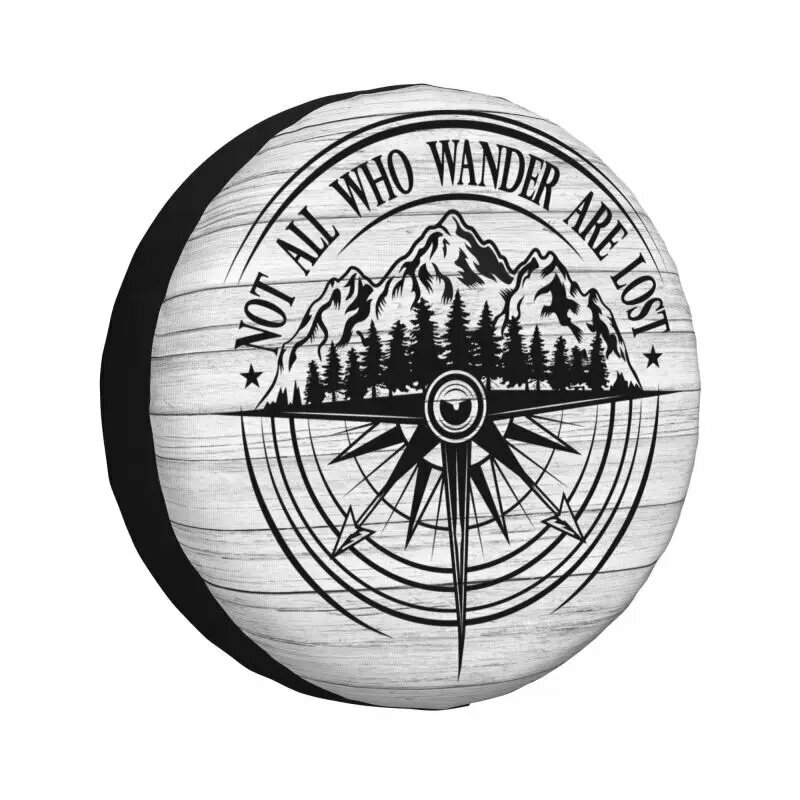 Пользовательский приключенческий компас для горного велосипеда, чехол для запасного колеса для Toyota Land Prado Jeep RV SUV, кемпер, автомобильные аксессуары, 2, 16 inch