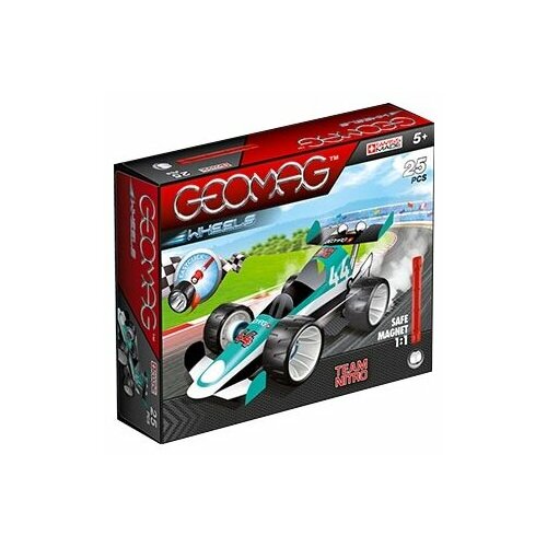 фото Магнитный конструктор GEOMAG WHEELS 711 Голубая команда Нитро