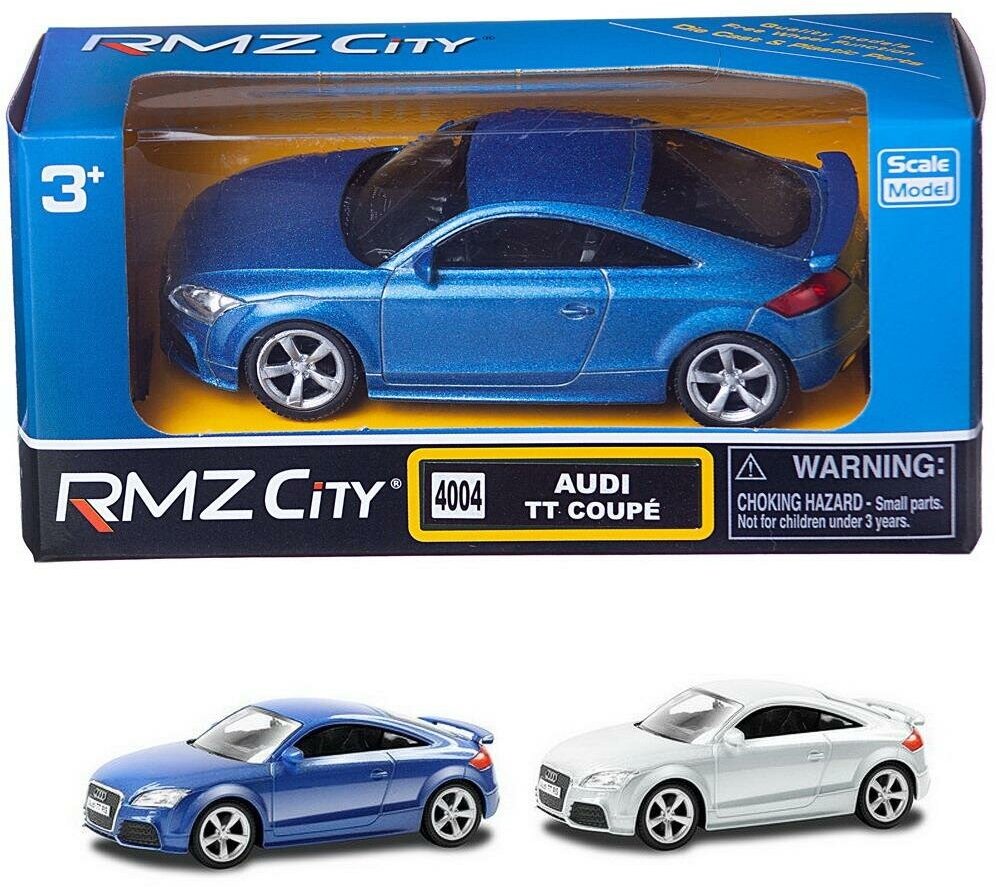 Машинка металлическая Uni-Fortune RMZ City 1:43 Audi TT Coupe, без механизмов, 2 цвета (синий белый) 444004BLU