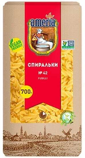 Макаронные изделия Ameria Спиральки № 042 700 г