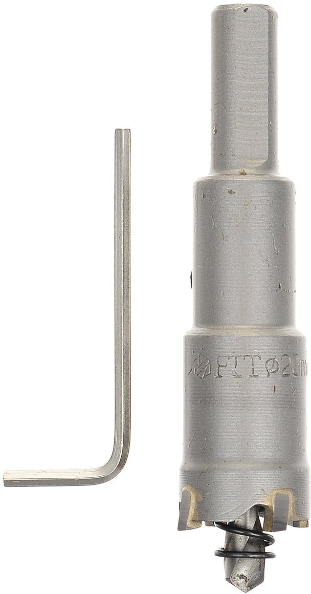 Коронка кольцевая по металлу 25 мм HSS сталь титановое покрытие FIT 36864
