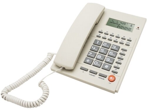 Телефон проводной Ritmix RT-420 белый телефонный аппарат