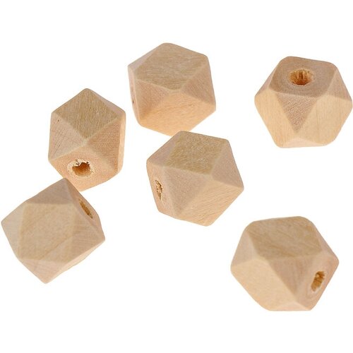 Бусины деревянные многогранники 0х0 мм (набор 6 шт) без покрытия 1 шт бусины деревянные кубики c кириллицей 0х0 мм набор 25 шт 1 шт