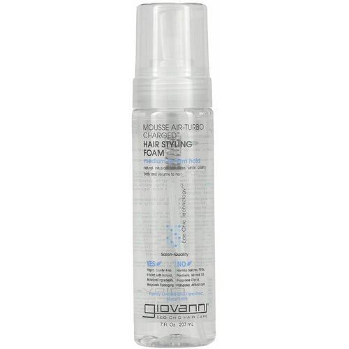 Giovanni , пена для укладки, Air-Turbo Charged, Hair Styling Foam, Medium hold, 207 мл.