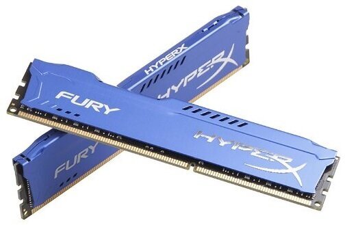 Модуль памяти KINGSTON HyperX FURY Blue Series DDR3 - 2x 4Гб 1600, DIMM, Ret - фото №11