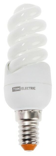 Лампа энергосберегающая TDM КЛЛ-FSТ2, 9 Вт, 4000 К, Е14, 32х99 мм