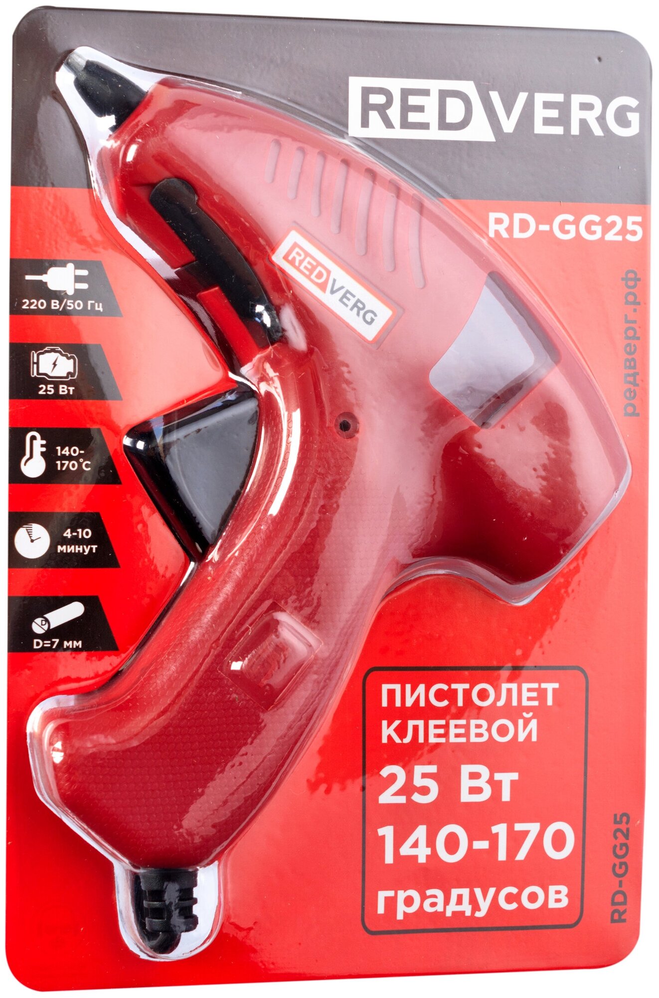 Пистолет клеевой RedVerg RD-GG25