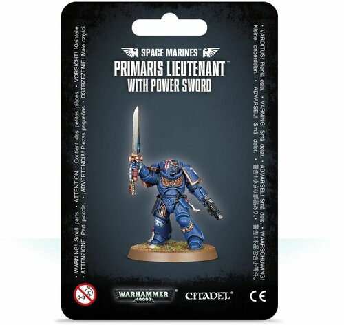 Набор миниатюр для настольной игры Warhammer 40000 - Space Marines Primaris Lieutenant with Power Sword