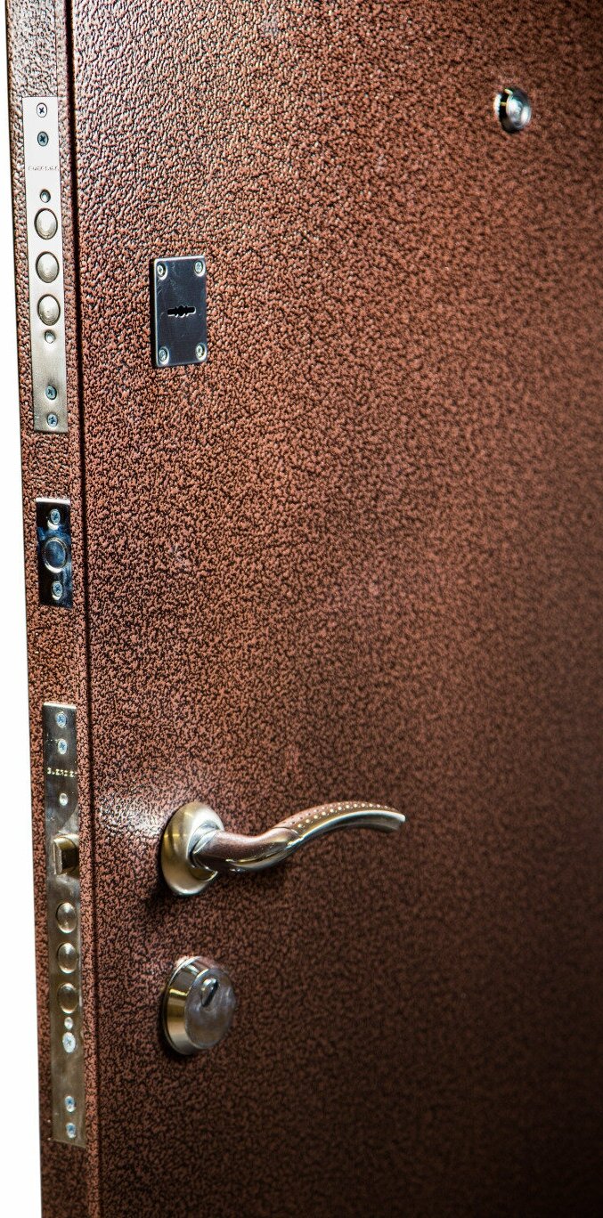 Дверь входная" Классика" левая Антик медь/Венге Светлый 2050*860 - фотография № 1