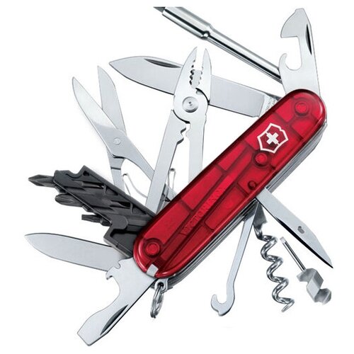 фото Нож перочинный victorinox cybertool 34 91 мм 32 функции (полупрозрачный красный)