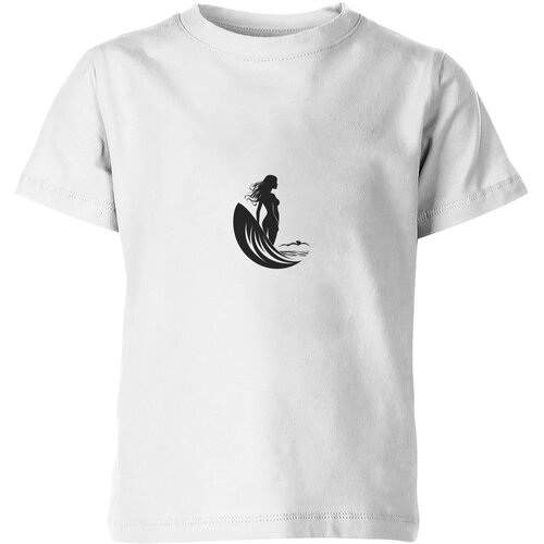Футболка Us Basic, размер 12, белый женская футболка девушка сёрф серфинг лого m белый