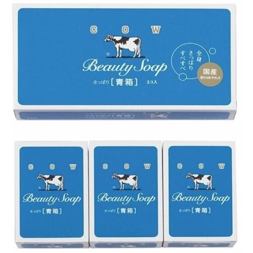 COW Молочное мыло с ароматом жасмина 85г-3шт cow brand blue beauty soap молочное туалетное мыло с ароматом жасмина 85гр