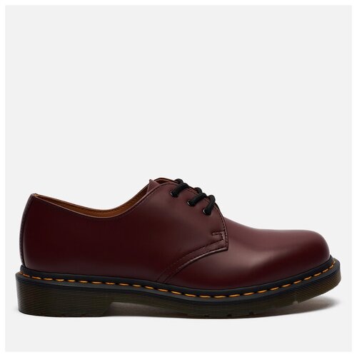 фото Ботинки dr. martens 1461 smooth 3 eye бордовый, размер 40 eu
