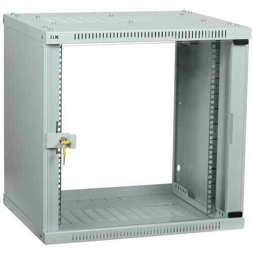 IEK LINEA WE ITK Шкаф LINEA WE 6U 600x600мм дверь, стекло серый LWE3-06U66-GF