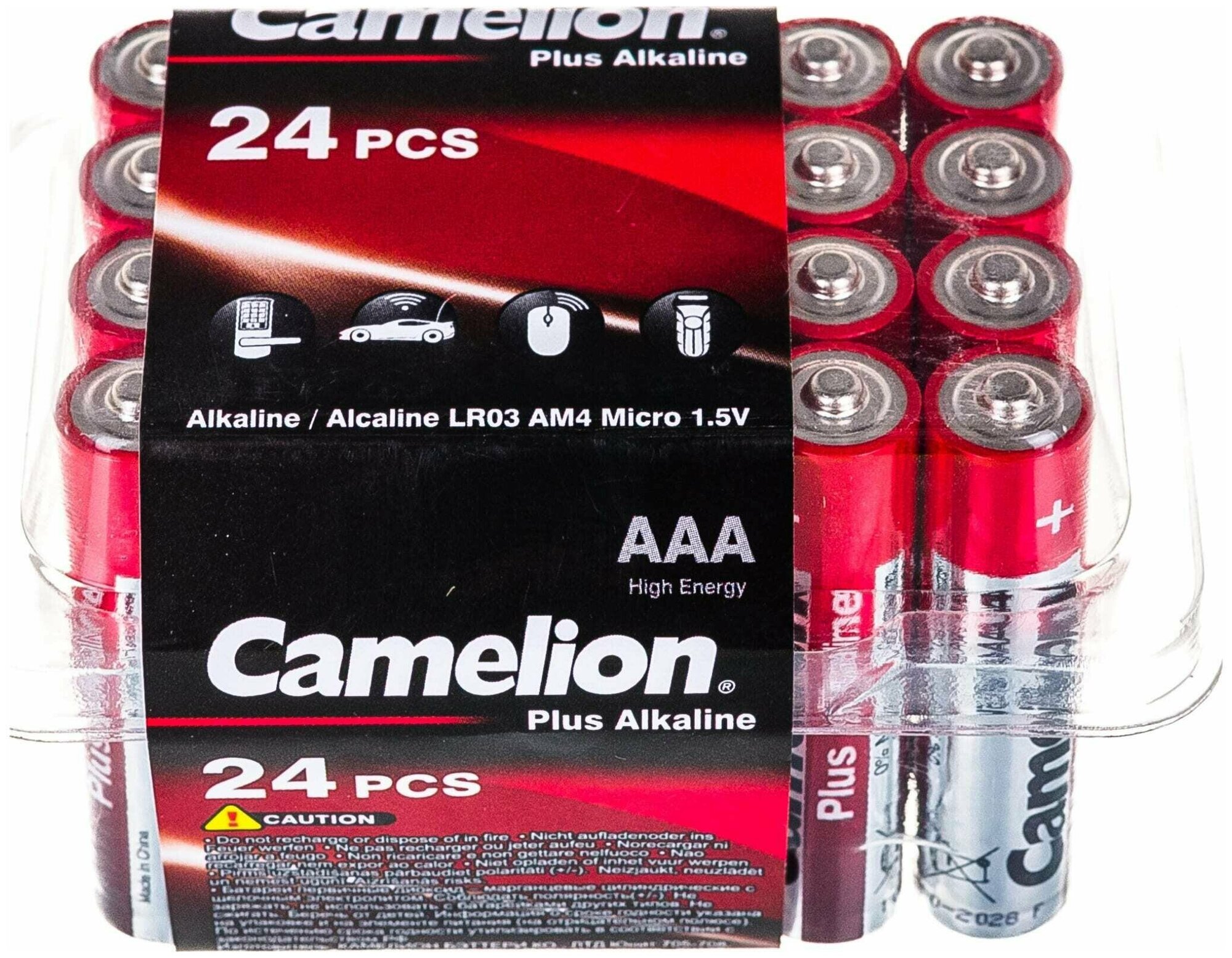 Батарейки Camelion LR03 Plus Alkaline BL2 (24шт)