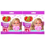 Драже жевательное Jelly Belly Bubble gum со вкусом жевательной резинки, 2 шт по 70г - изображение