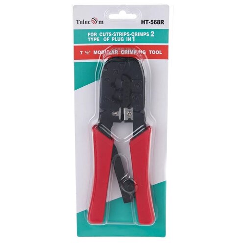 Обжимные клещи Telecom HT-568R /RJ-45, RJ-11, RJ-12/UTP, 6P/8P, с фиксатором HT-568R