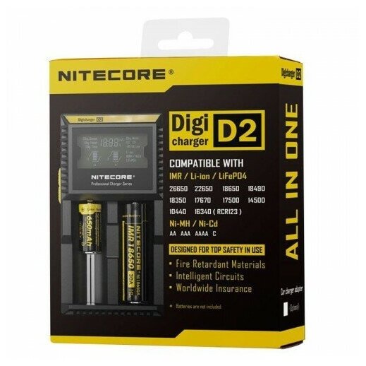 Зарядное уст-во NITECORE D2 без автоадаптера