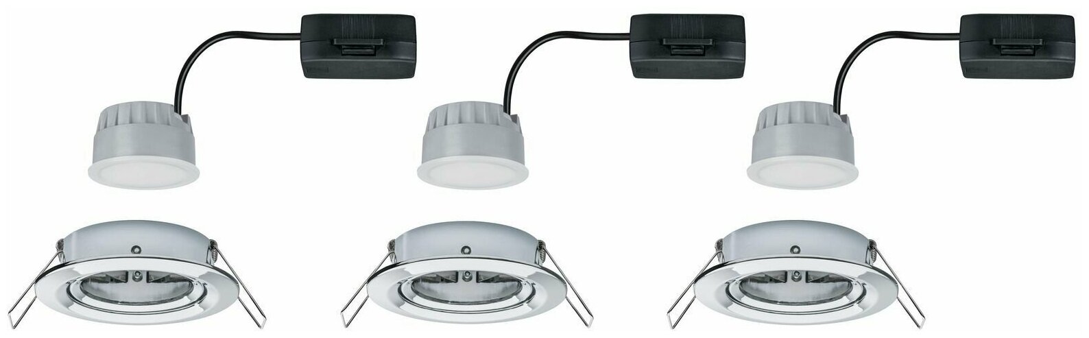 Встраиваемый светильник EBL Nova Coin 3stepdim rd schw LED 3x6,5