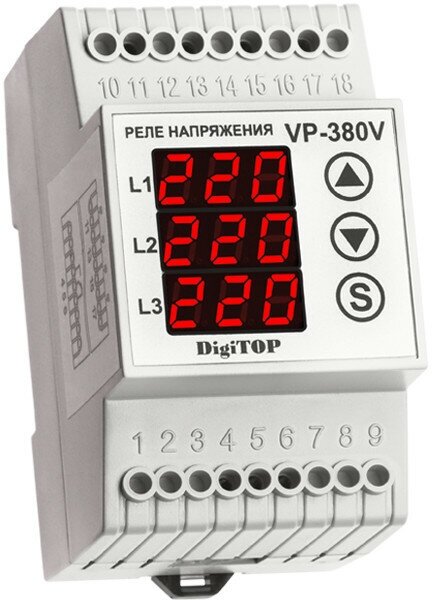 Реле контроля напряжения Digitop Vp-380В