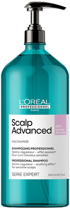 Шампунь Scalp Advanced регулирующий баланс чувствительной кожи головы, 1500 мл L'oreal Professionnel - фото №5
