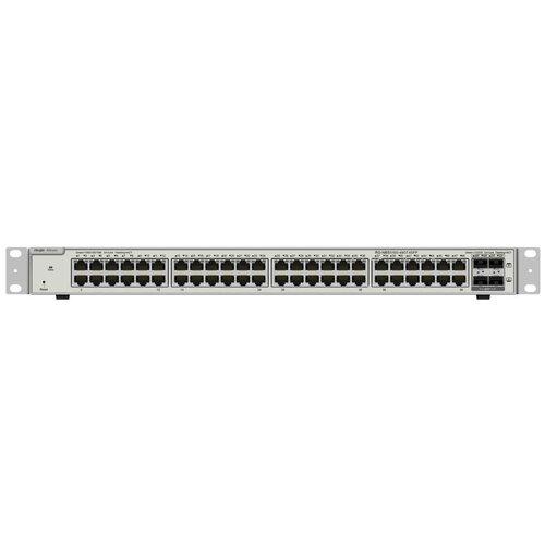 ruijie reyee 48 port 10g l2 managed switch 48 gigabit rj45 ports 4 10g sfp slots 19 inch rack mountable steel case static routing L2 POE коммутатор Ruijie Reyee RG-NBS3200-48GT4XS-P 48-Port GE 4-Port SFP+