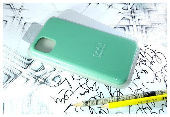 Чехол-накладка для iPhone 11 SILICONE CASE NL ментоловый (50)