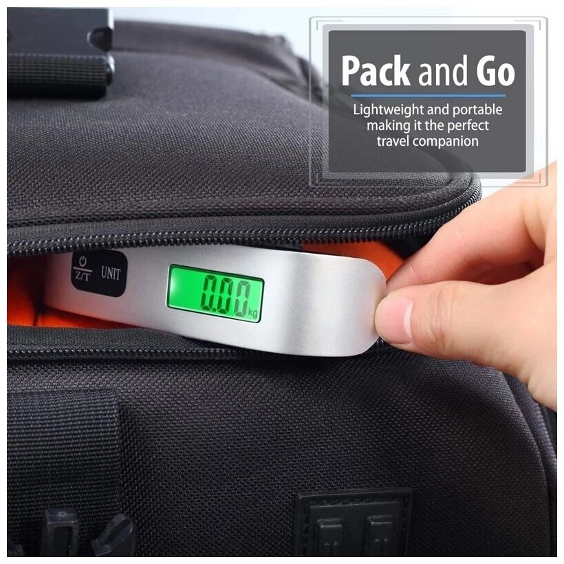 Весы багажные электронные Electronic Luggage Scale, до 50 кг/ крючок - фотография № 6
