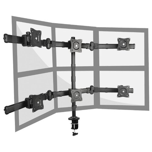 Настольный кронштейн для мониторов ABC Mount STANDARD-76 black 2 шт/уп. 15