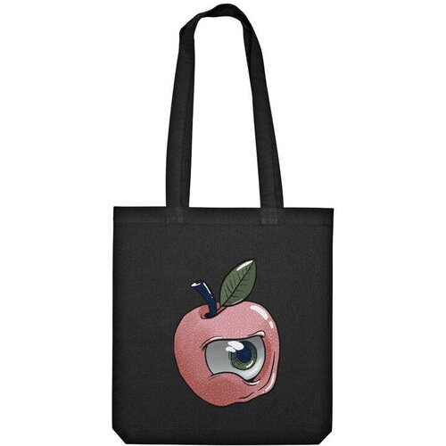 Сумка шоппер Us Basic, черный сумка глазное яблоко красный