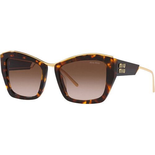 Солнцезащитные очки Miu Miu, коричневый солнцезащитные очки miu miu квадратные оправа металл градиентные для женщин золотой