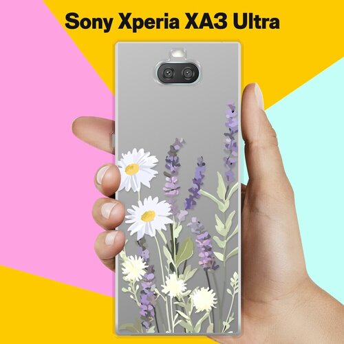 Силиконовый чехол на Sony Xperia XA3 Ultra Цветы / для Сони Иксперия Икс А 3 Ультра силиконовый чехол black цвет на sony xperia t2 ultra сони иксперия т2 ультра