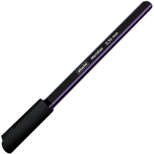 Ручка шариковая неавтоматическая Attache Meridian, 0,35мм, черн-ф.