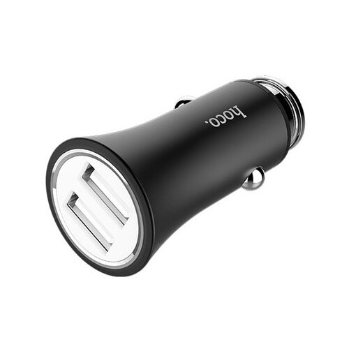 Автомобильное зарядное устройство Hoco Z8A, black universal car charger usb vehicle dc12v 24v waterproof dual usb charger 2 ports power socket 5v 2 1a 2 1a with led display