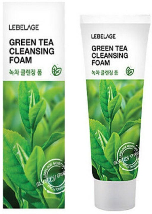 Пенка для умывания с зеленым чаем Lebelage Green Tea Cleansing Foam 100ml - фотография № 13