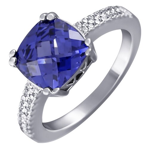 фото Кольцо из серебра 925 пробы с фианитами sl20044d1-001-wg element47