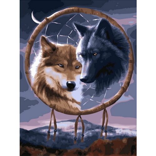Картина по номерам Ловец снов 40х50 см Hobby Home картина по номерам волки и ловец снов 40х50 см