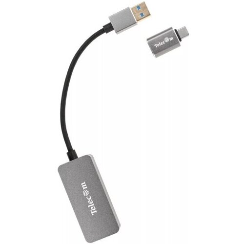 Кабель-переходник Telecom USB 3.0-->RJ-45 2.5G Ethernet, and TypeC адаптер 0.15м кабель telecom usb 3 1 type c rj 45 0 15м tu320m