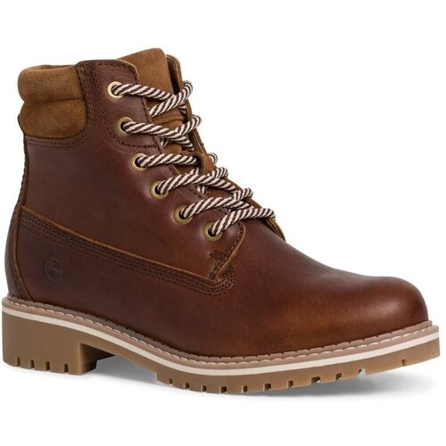 фото Ботинки тимберленды tamaris, размер 38 ru, коричневый