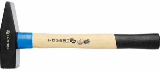 фото HOEGERT Молоток слесарный 300 г, с рукояткой из стекловолокна